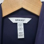 Spanx Air Essentials Navy Blue Full Zip Hoodie Sz M Photo 1