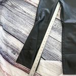 ZARA Vegan Leather Mini Flared Pants in Black Photo 7