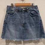 We The Free Distressed A-Line Mini Skirt Photo 0