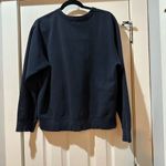 Calvin Klein Jeans  Blue‎ Boxy Sweatshirt with Yellow Logo Photo 1