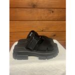 UGG  Ashton Slide platform sandals in black nubuck leather Sz 9 Photo 1