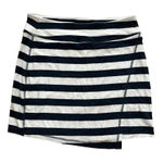 Athleta Striped Small Navy & White Faux Wrap Skirt - Versatile & Stylish Photo 0