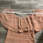 Free People  Open Weave Jacquard Knit Wide Scoop Neck Heirloom Blouse Top; XS Photo 5