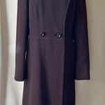 Vintage 1960s Lane Bryant Tall Shop Wool Coat w/ Genuine Mink Fur Collar Sz M Brown Photo 0