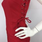 Glamorous  Side Tie Red Sheath Dress Photo 6