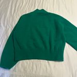 & Other Stories Green Mockneck Puff Sweater Photo 3