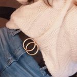 Rue 21 black vegan leather belt sL/XL new Photo 0