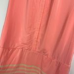 Magaschoni 100% Silk Peach Pink Shift Dress Sz 6 Colorblock Photo 6