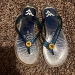 Women’s size 7/8 West Virginia Mountaineers flip flop sandals Photo 0