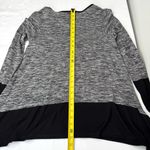 Max Studio  Gray and Black Long Sleeve Tunic Top Photo 7