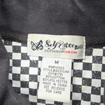 Self Esteem  Black Button Belted Retro Long Sleeve Pea Coat Y2K Jacket Medium Photo 5