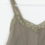 Old Navy Womens Lace Trim Cami Tank Top Size M Green Lightweight Y2K Staple NWT Photo 2