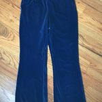 Issac Mizrahi Selma Blair Bright Blue Velour Pants Size M Photo 6
