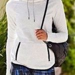 Athleta  Women's Gray Cowl Neck Athletic Wear Pullover Drawstring Hoodie sz M Photo 0