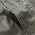 Elie Tahari  Patchwork Cut Out Leather Coat, Sz M Photo 12