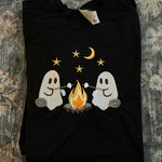 Comfort Colors Ghost Campfire  T-shirt Embroidered  Photo 0