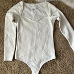 Abercrombie & Fitch Cream Bodysuit Photo 0