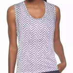 Athleta  Tank Top Sleeveless Chevron Print Athletic Casual‎ Photo 0