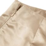 🆕Satin Side Zip Gold Mini Skirt Size XS Photo 3