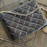 Kate Spade Black leather quilted retro crossbody bag gold chain strap emo goth Photo 4