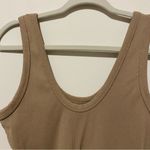 Abercrombie & Fitch Tan Ribbed Scoop Neck Bodysuit Medium Photo 6