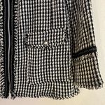 ZARA TRF Outerwear Tweed Houndstooth Coat Photo 1