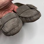 UGG  Retreat 5767 Gray Suede Leather Fur-lined Buckle Loafers S-456 Sz 7.5 Photo 2