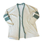 Acting Pro  Gray and Green Open Cardigan Photo 0