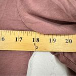 Garnet Hill  Pink Flower Embroidered 3/4 Sleeve Tee Shirt Womens S Casual Basic Photo 6