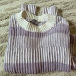 Sincerely Jules PURPLE AND WHITE SWEATER Photo 3