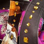 NEW Moikana Brazilian Body One Piece Bodysuit Rhinestone Bondage Warrior Purple Photo 6