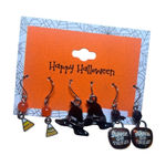 Halloween Earrings Goth Cosplay Costume Trick or Treat Candy Corn Witches Hat Photo 0