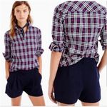 J.Crew -Dress Shorts Women Size 2 -Navy Pleated
Belt Loops Pockets Photo 5