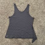 Athleta  navy blue & white pattern tank top size M Photo 4