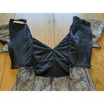 Mustard Seed Dress Mini Short Shimmer Silver Size Small S Photo 9