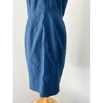 Tailored By Rebecca Taylor Stretch Modern V Neck Size 12 Blue Photo 11