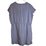 Joules Womens Linen Chambray Shift Size 12 Denim Dress Drawstring Beach‎ Summer Blue Photo 2