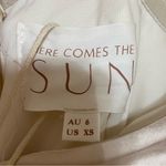 Selfie Leslie NWT Emanuella Chain Strap Satin Midi Dress Champagne Photo 7