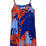 N/Nicholas Diamond Crepe V Neck Floral Dress in Palm Print Size 8 Photo 0