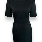 J.Crew EUC  Wool Knee Length Short Sleeve Dress Womens 4‎ Black Photo 0