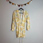 ZARA  Yellow Floral Print Corset Dress Blogger Fav Photo 1