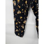 Torrid  Black Floral Challis Tie Front Tapered Pant Women Plus Size‎ 1X Cropped Photo 9