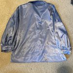 NA-KD puff sleeve satin blouse blue Photo 2