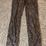 Level 99 Snakeskin Print Ultra Skinny Jeans Gray Animal Print Size 25 Photo 0