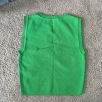 ZARA  cropped green tank Photo 2