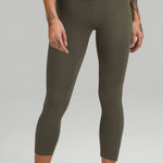 Lululemon  Align Crop 21" Leggings in Olive Green Photo 0