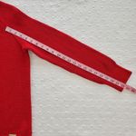 Michael Kors Sweater Size Medium Red Chunky Open Knit Cowl Neck Size XL Photo 5