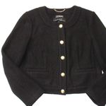 J.Crew NWT Louisa Lady Jacket in Black Italian Boiled Wool Blazer 8 Photo 2