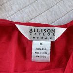 Allison Taylor woman VTG 80’s valentines red 1X 100% silk Cami tank​​ top​​​​​ Photo 3
