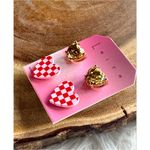 Leith NWT Heart Stud Earrings Set Photo 3